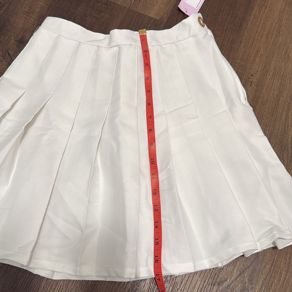 NWT Target Wild Fable Pleated White Mini Tennis Skirt - Picture 9 of 9